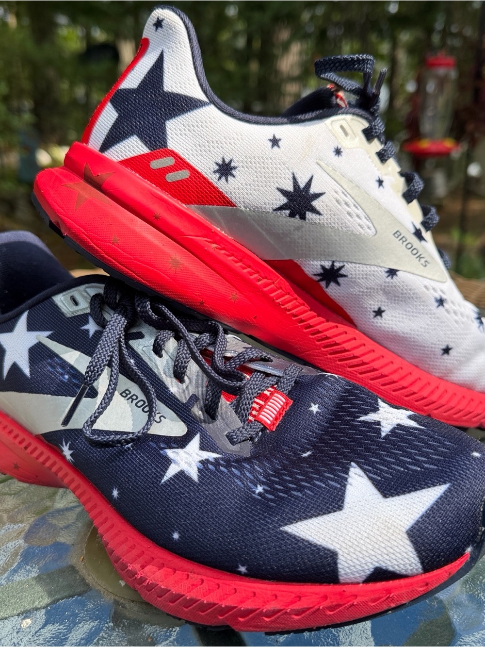 Brooks Launch 8 Stars Run USA Stars And Stripes Women's Size 9.5 Running Shoes